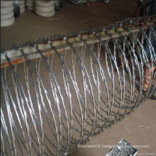 BTO-28 electro galvanized razor wire(factory and supplier)